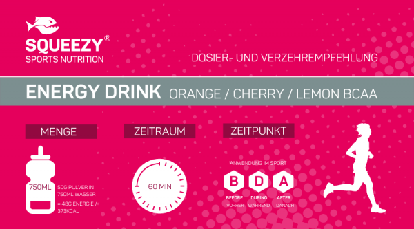 ENERGY DRINK ORANGE 650g / 1.500g